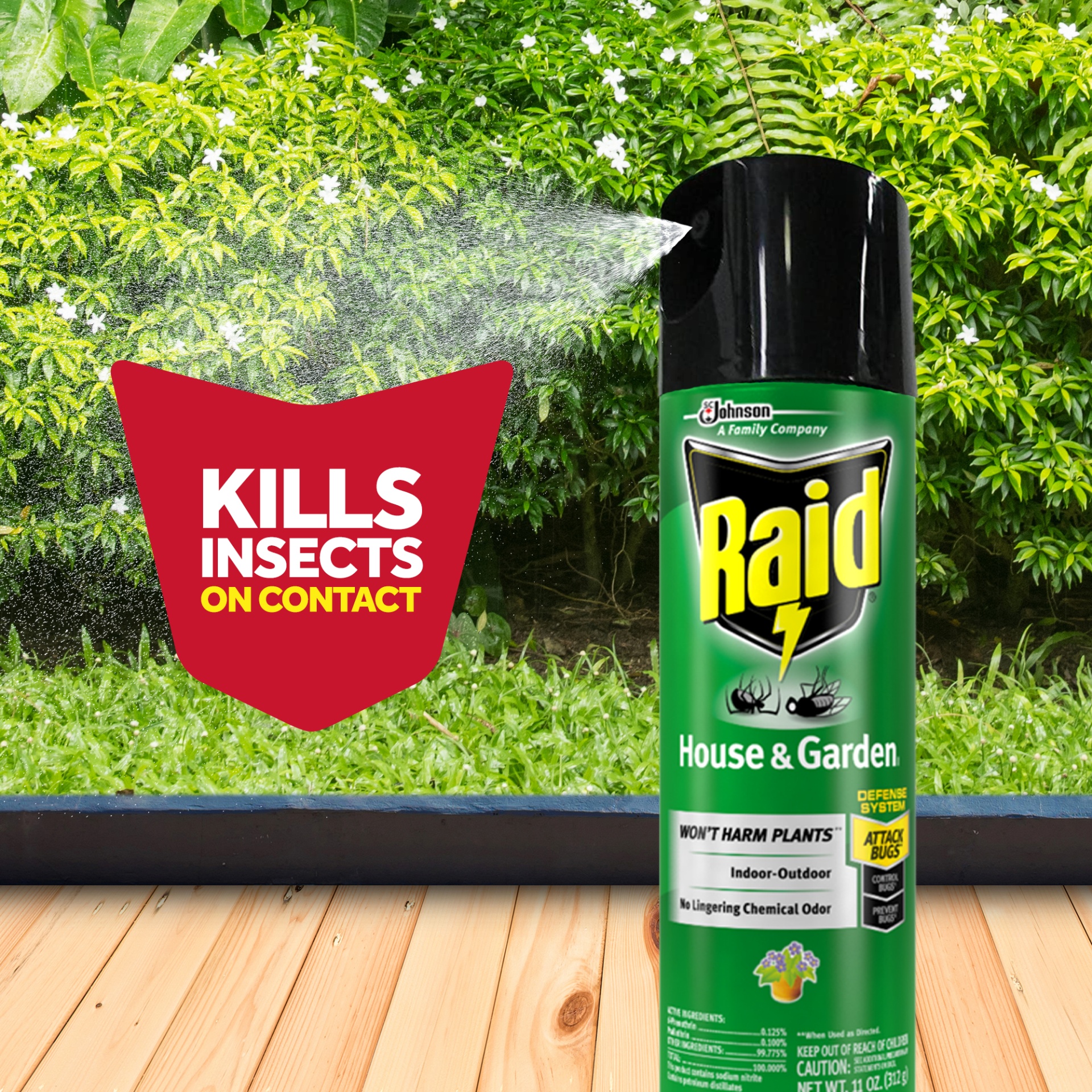 slide 5 of 7, Raid House And Garden Bug Killer Insecticide, 11 oz