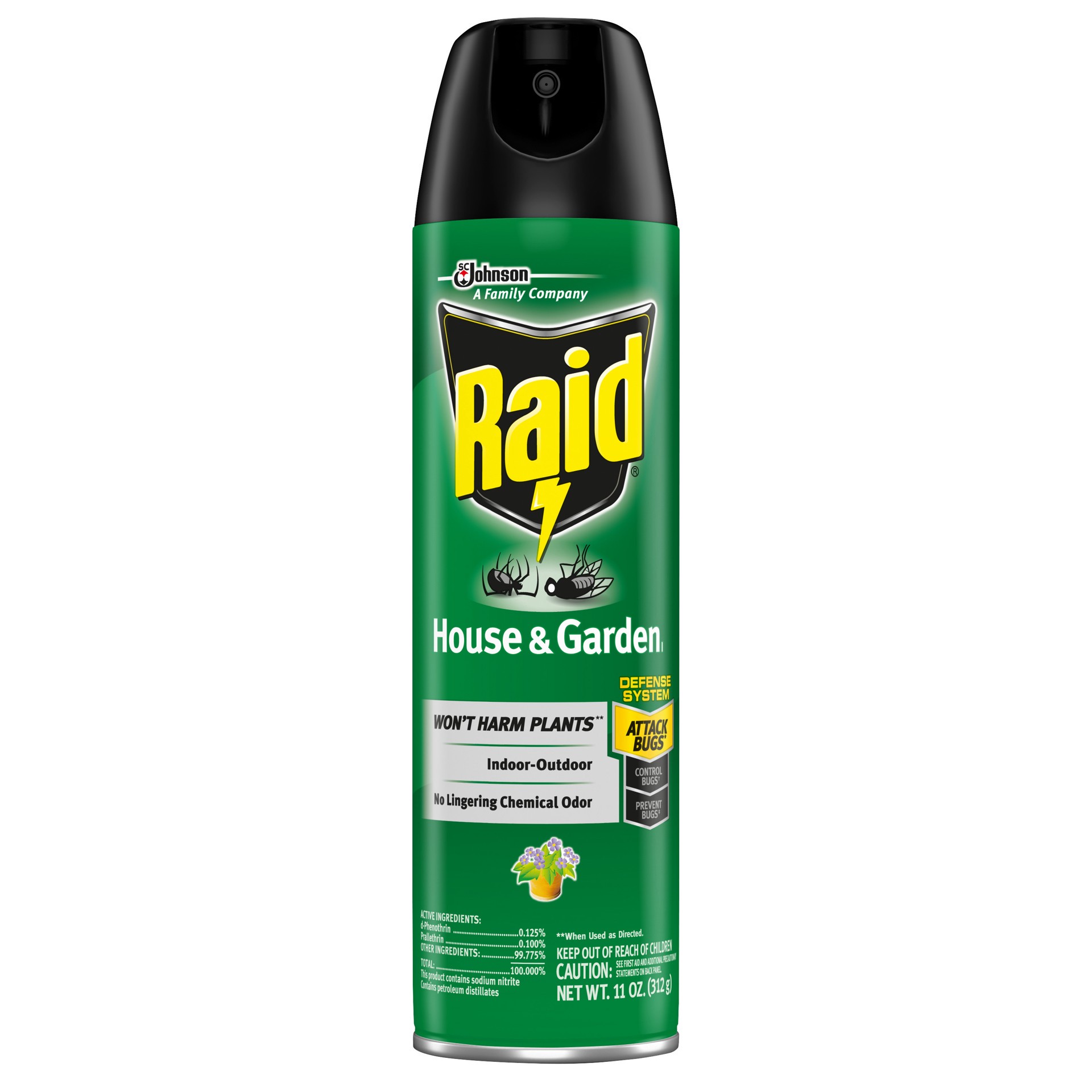 slide 1 of 7, Raid House And Garden Bug Killer Insecticide, 11 oz