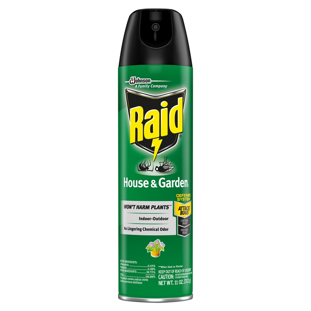 slide 1 of 7, Raid House And Garden Bug Killer Insecticide, 11 oz