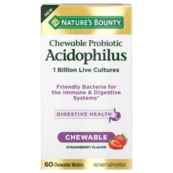 Nature's Bounty Acidophilus Strawberry Chewable Wafers