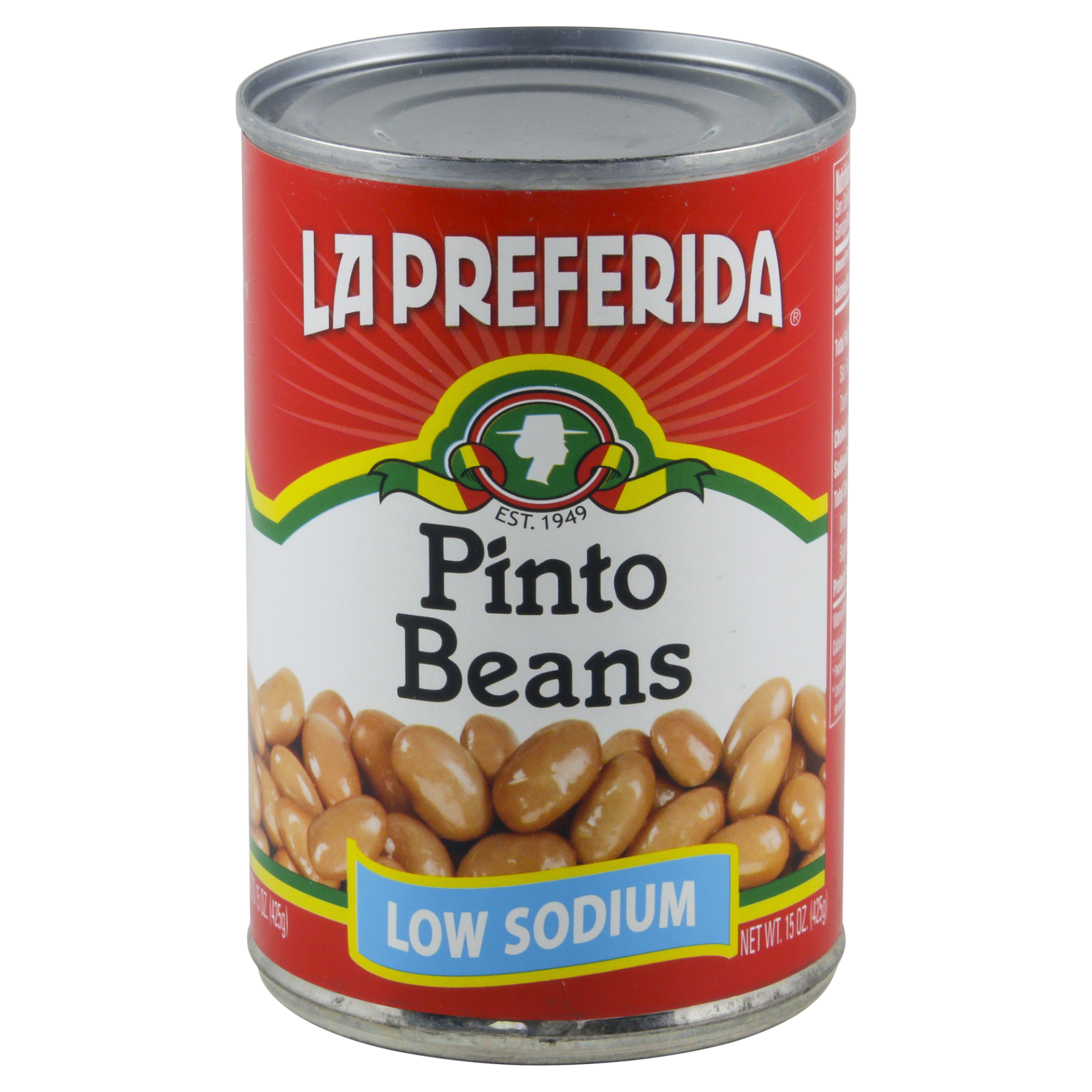 slide 1 of 4, La Preferida Low Sodium Pinto Beans, 15 oz