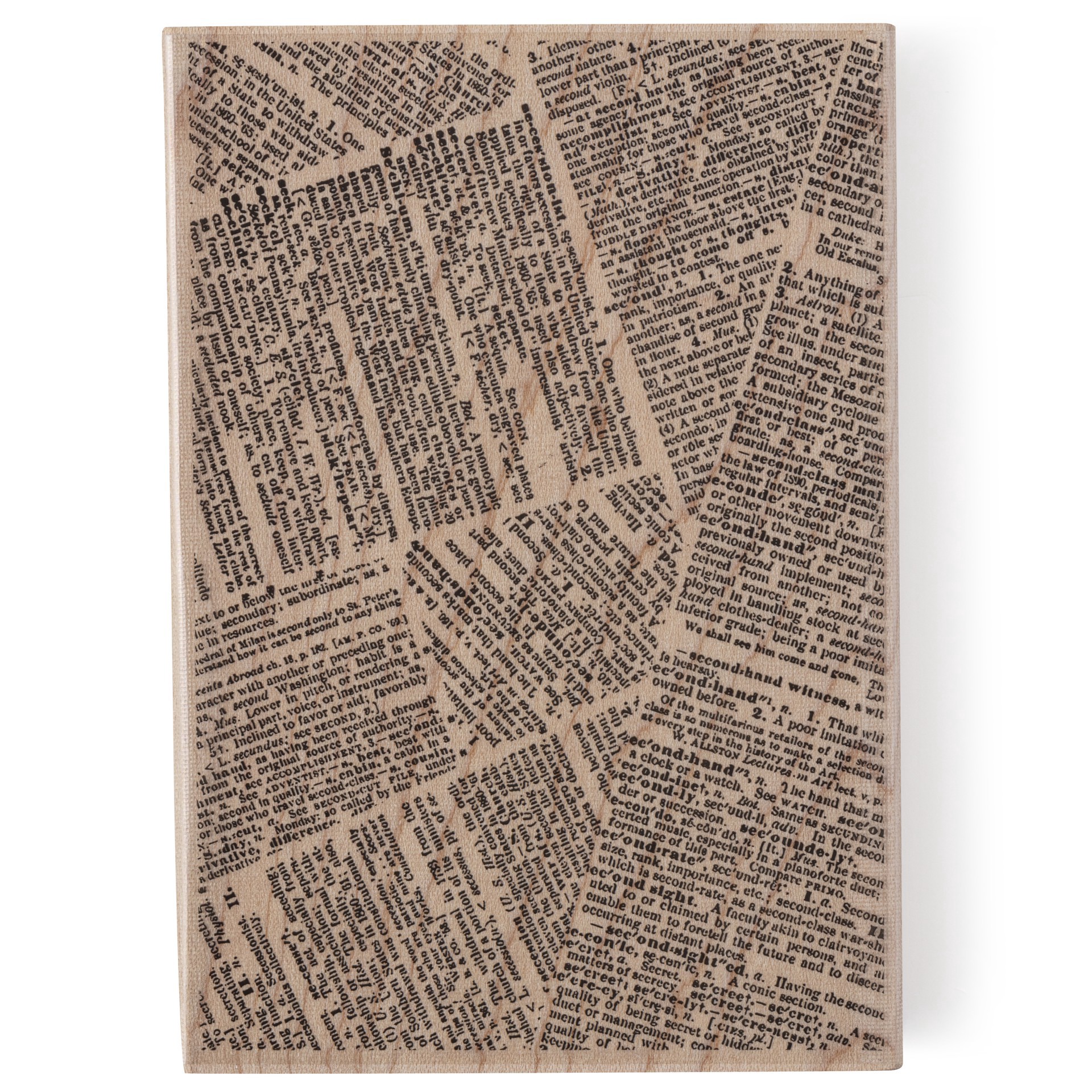 slide 5 of 6, Background Articles Wood Stamp By Recollections, 5 in x 5 in x 1 in