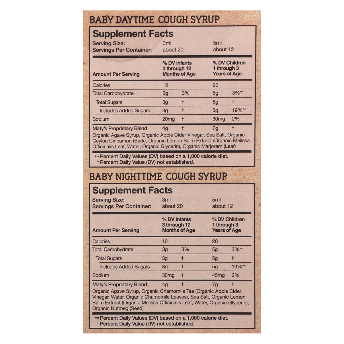 slide 11 of 14, Maty's Organic Day & Night Value Pack Baby Cough Syrup 4 oz, 4 oz