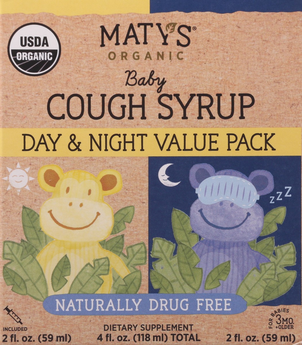 slide 12 of 14, Maty's Organic Day & Night Value Pack Baby Cough Syrup 4 oz, 4 oz