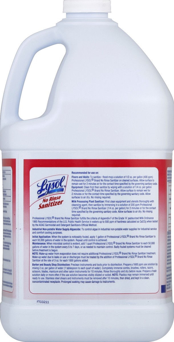 slide 3 of 3, Lysol Sanitizer 128 oz, 128 oz