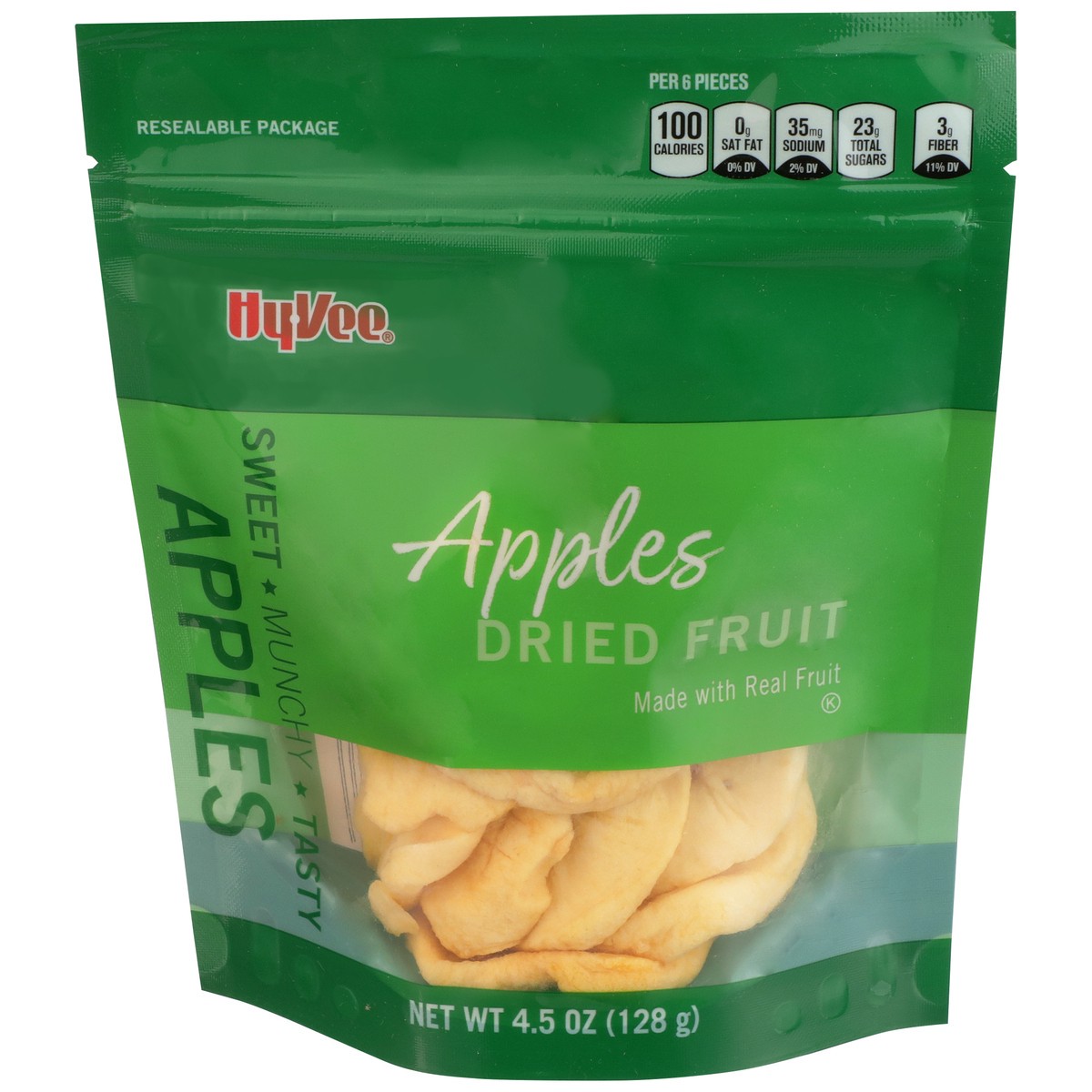 slide 1 of 8, Hy-vee Apples Dried Fruit, 4.5 oz