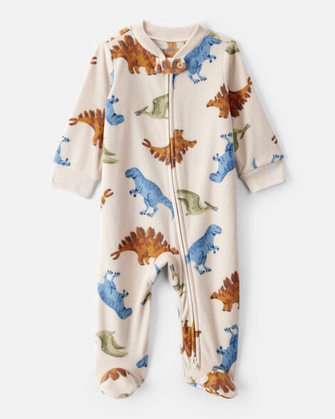 slide 1 of 3, Carter's Carters Baby Boy Dinosaur Print Loose Fit Long-Sleeve Sleep & Play Multi PRE, 1 ct