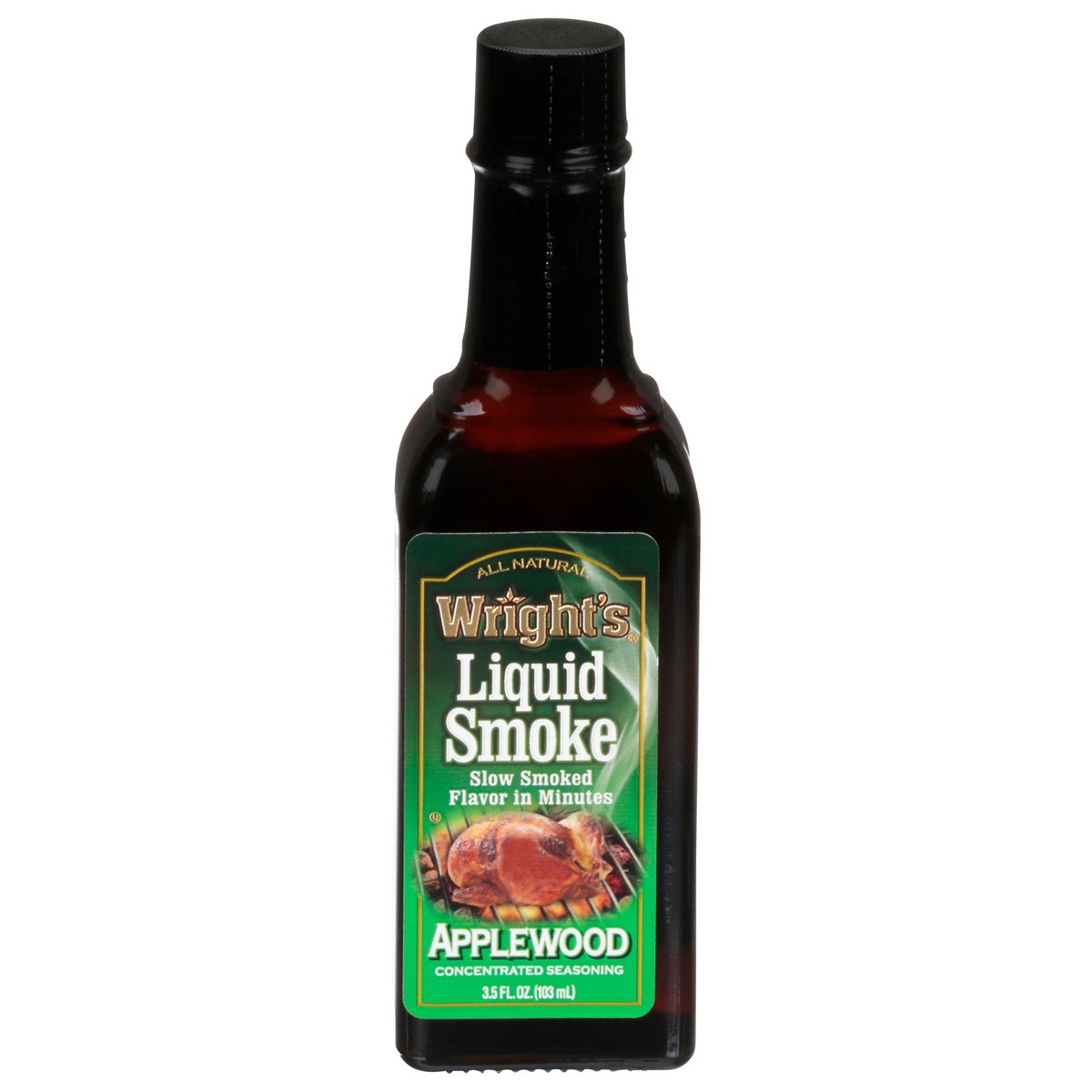 slide 1 of 14, Wright's Liquid Smoke Applewood Concentrated Seasoning 3.5 fl oz, 3.5 fl oz