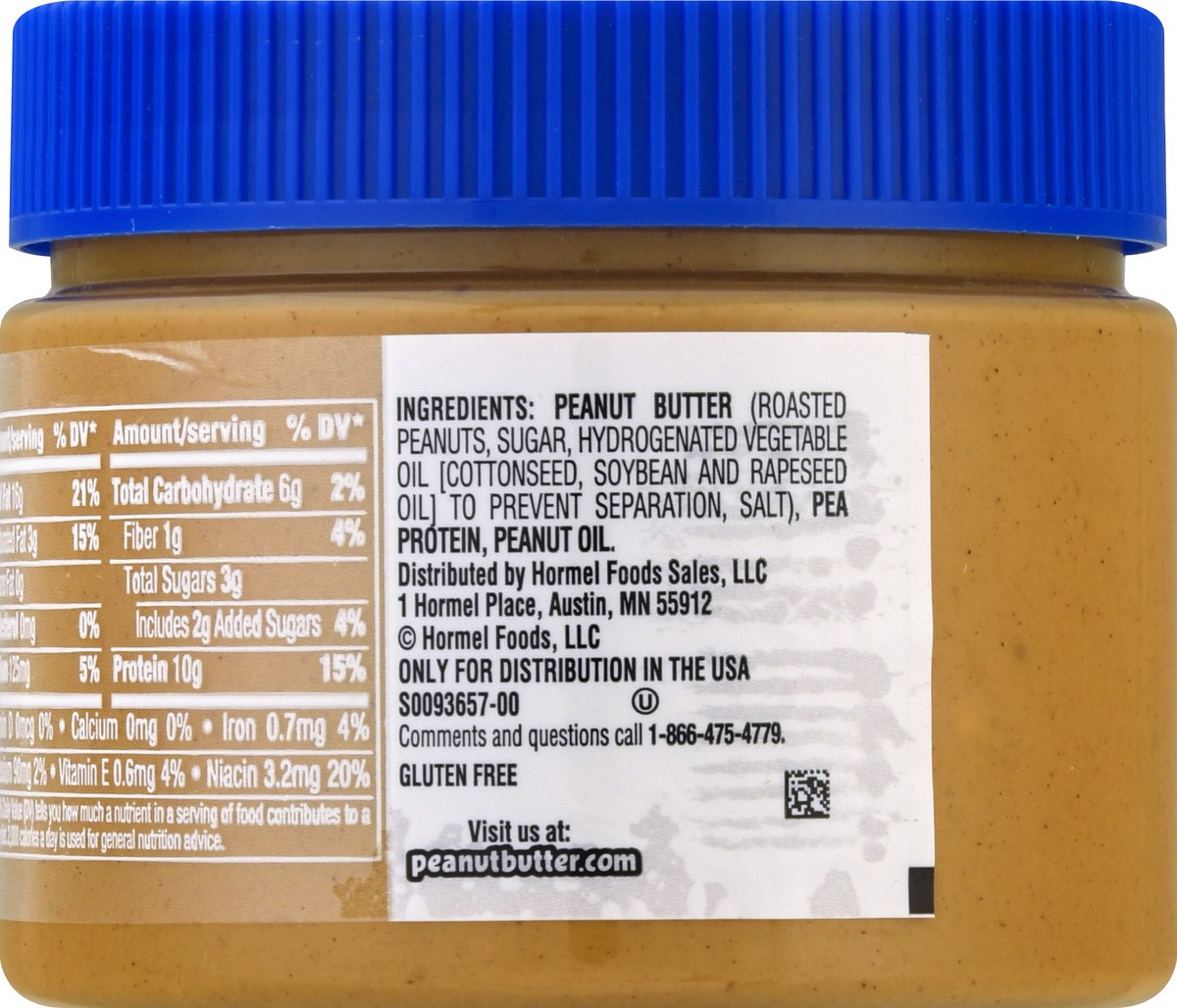 slide 3 of 12, Skippy Protein Chunky Peanut Butter 14 oz, 14 oz