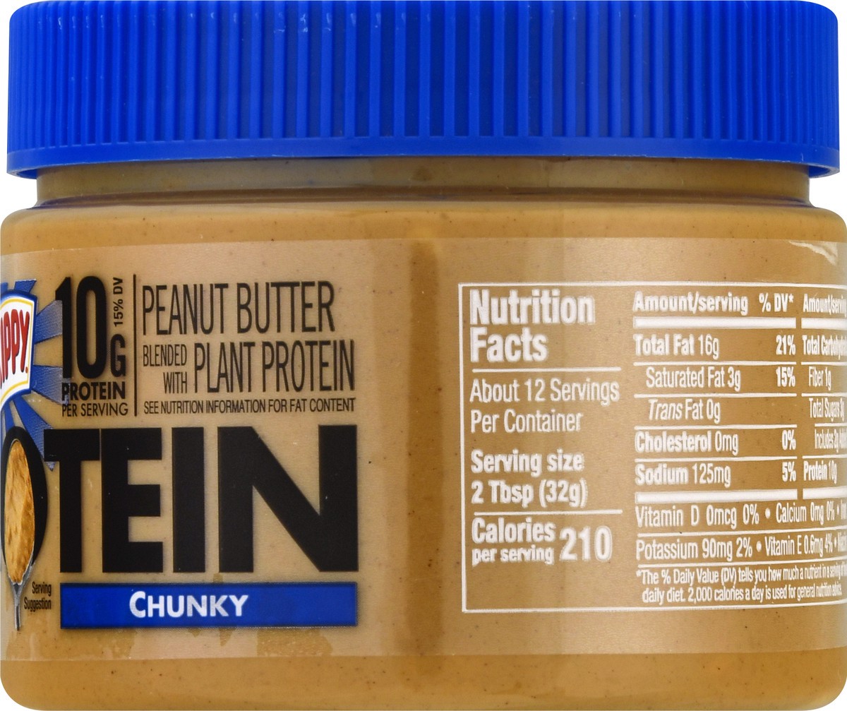 slide 2 of 12, Skippy Protein Chunky Peanut Butter 14 oz, 14 oz