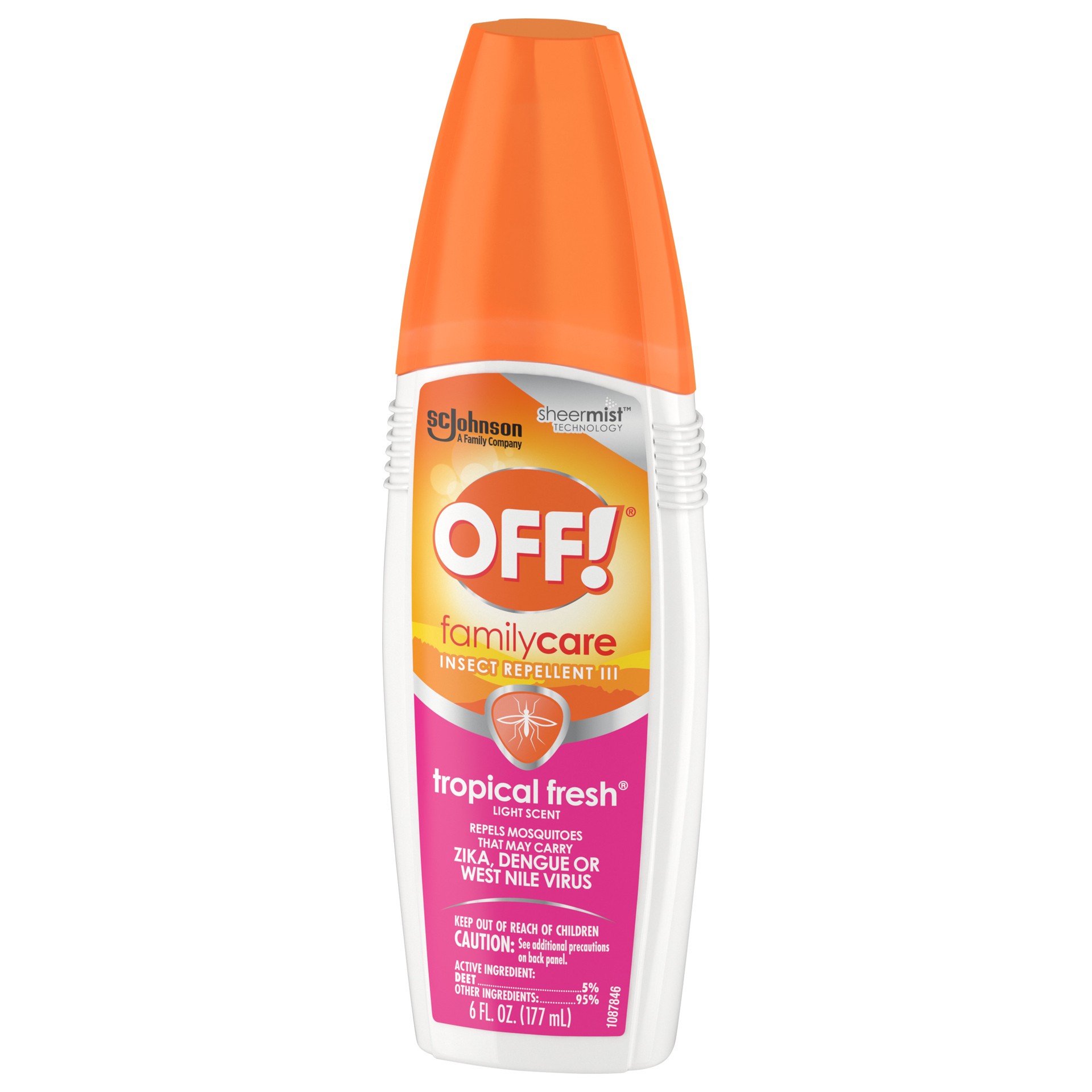 slide 2 of 5, OFF! FamilyCare Light Scent Tropical Fresh Insect Repellent III 6 fl oz, 6 oz