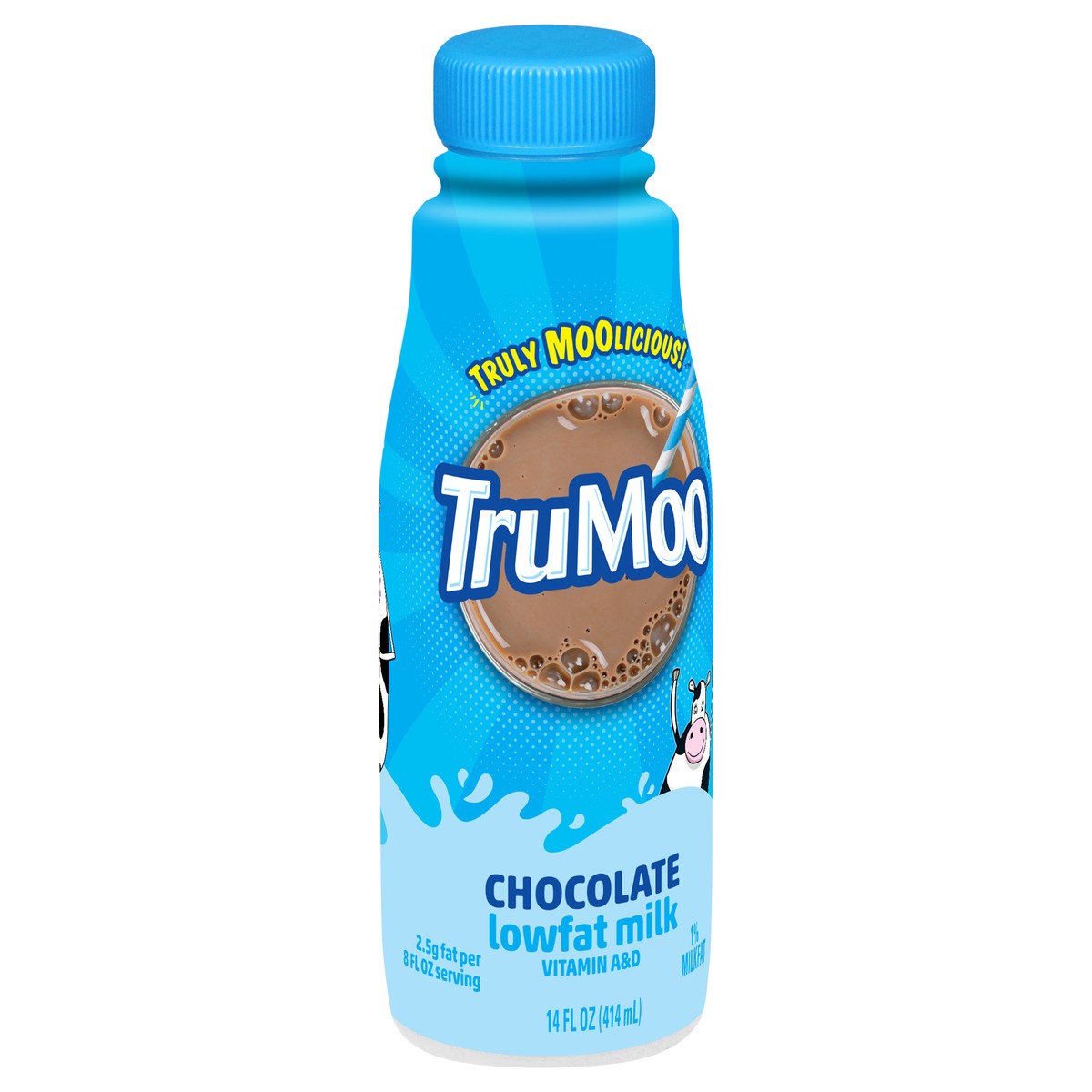 slide 9 of 9, TruMoo Chocolate Low Fat Milk 14oz, 14 fl oz