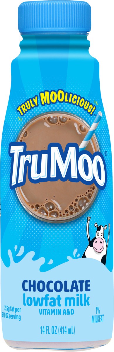 slide 5 of 9, TruMoo Chocolate Low Fat Milk 14oz, 14 fl oz