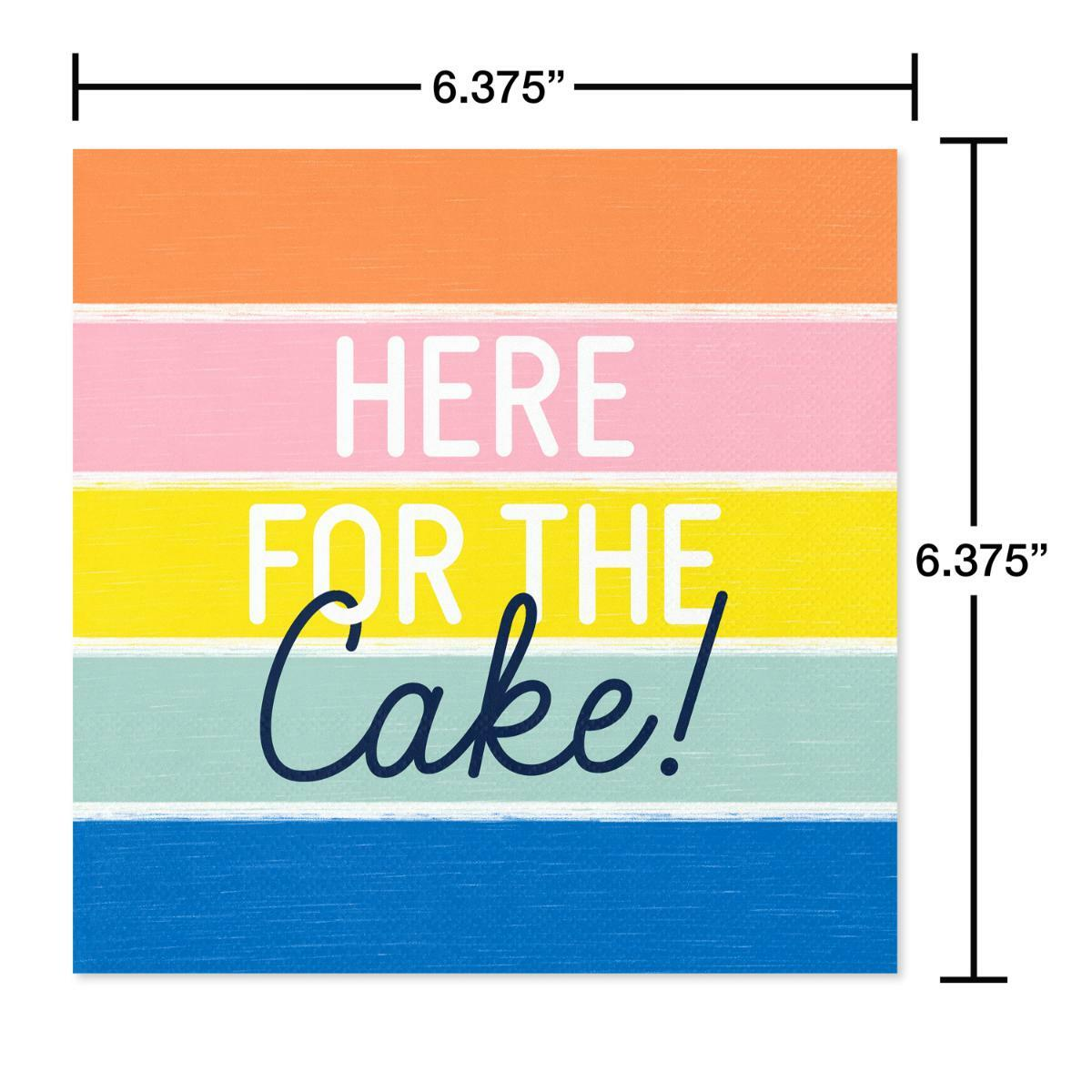 slide 5 of 9, American Greetings Napkin 20 Count - Here for the Cake, 20 ct