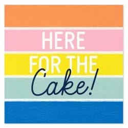 American Greetings Napkin 20 Count - Here for the Cake