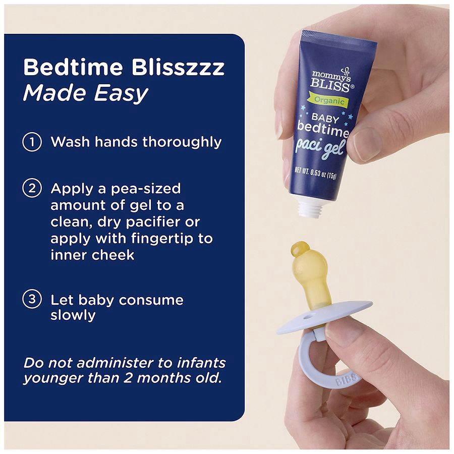 slide 5 of 5, Mommy's Bliss Baby Bedtime Paci Gel, 0.53 oz