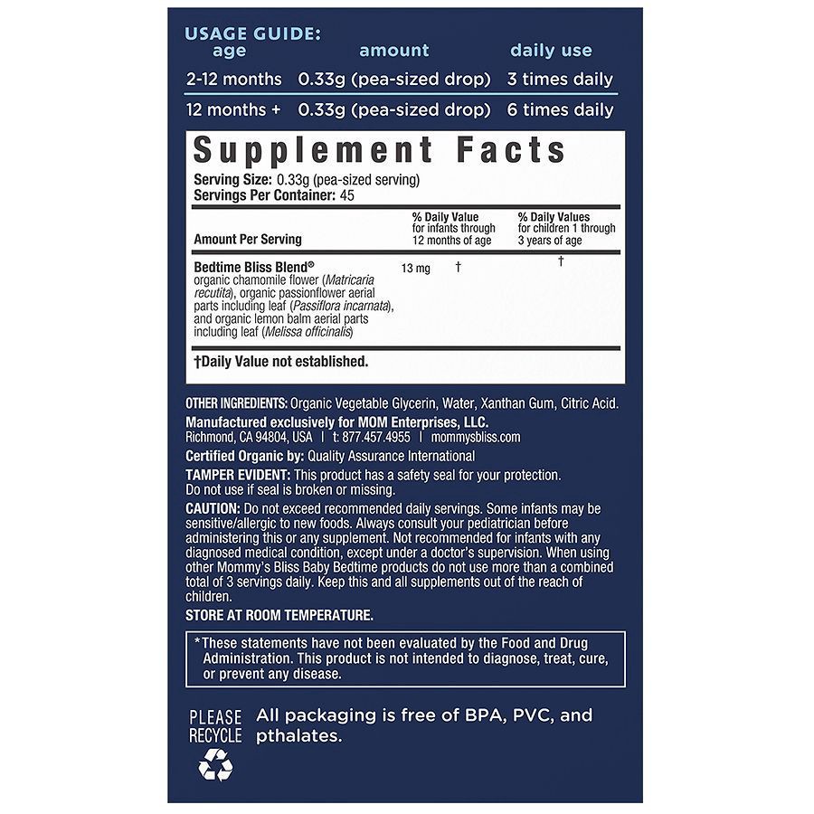 slide 2 of 5, Mommy's Bliss Baby Bedtime Paci Gel, 0.53 oz