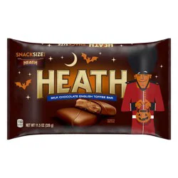 Heath Milk Chocolate English Toffee Snack Size Candy Bars, Halloween, 11.5 oz Bag