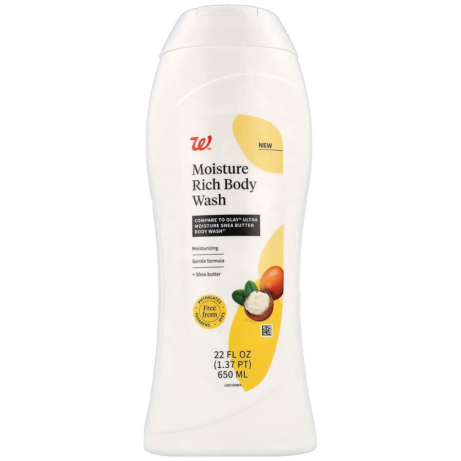 slide 1 of 5, Walgreens Moisture Rich Body Wash, 22 fl oz