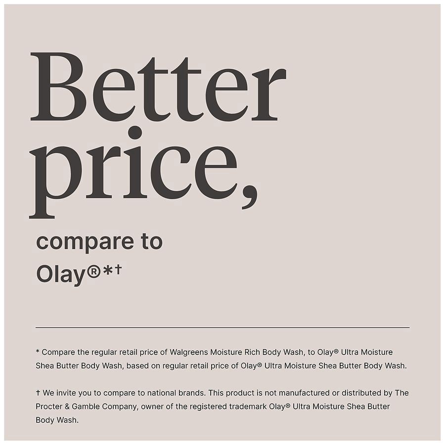 slide 3 of 5, Walgreens Moisture Rich Body Wash, 22 fl oz