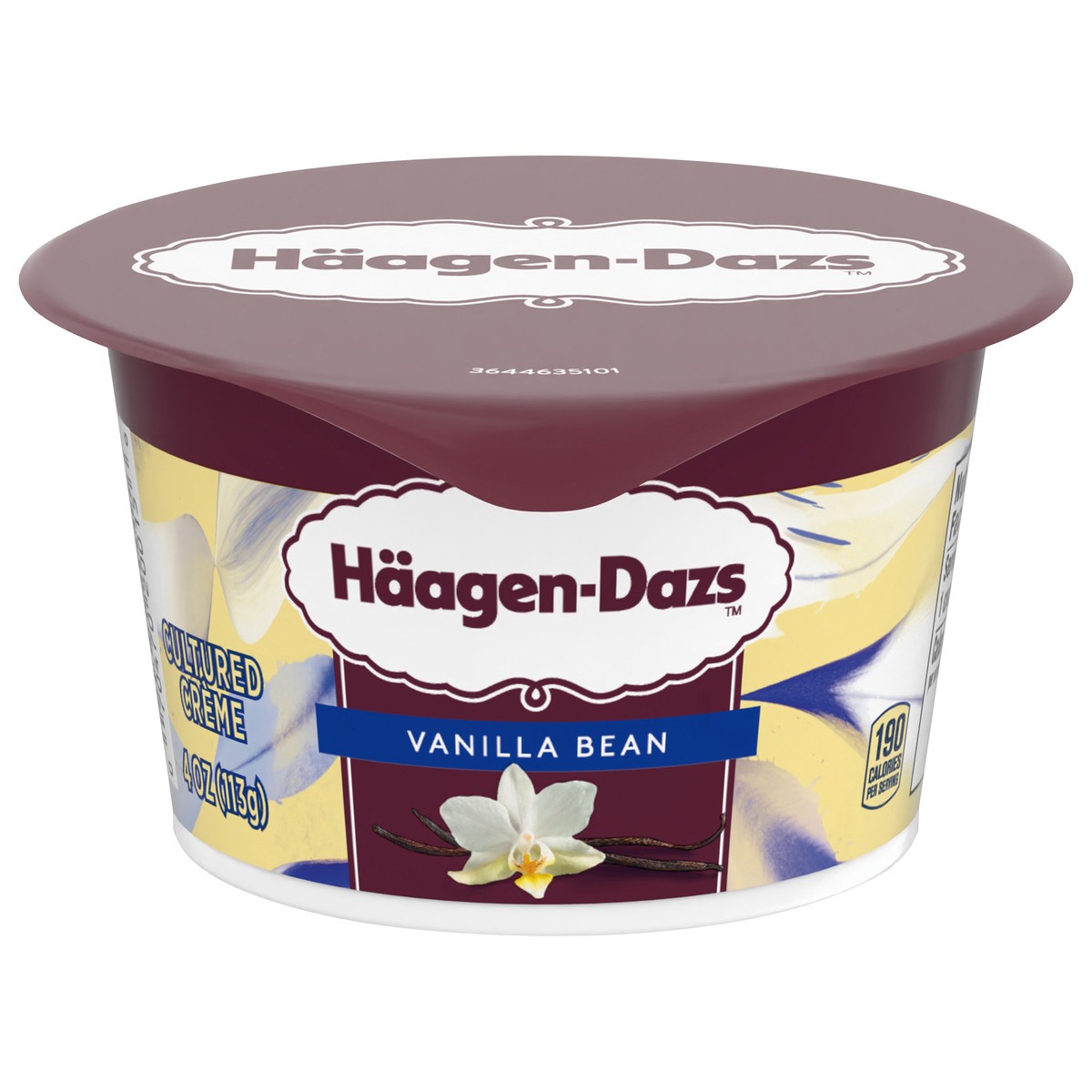 slide 1 of 11, Häagen-Dazs Haagen Dazs Cultured Cream Yogurt Style Snack, Vanilla Bean, 4 oz Cup, 4 oz