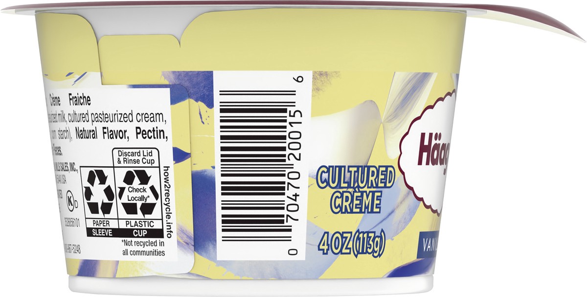 slide 10 of 11, Häagen-Dazs Haagen Dazs Cultured Cream Yogurt Style Snack, Vanilla Bean, 4 oz Cup, 4 oz