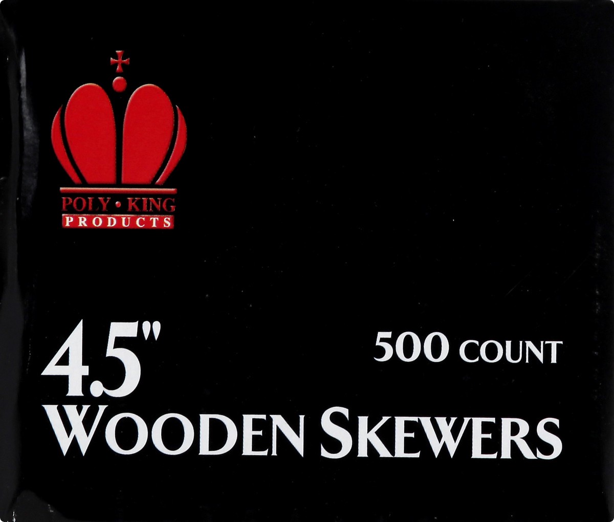 slide 7 of 11, Poly King 4.5 Inch Wooden Skewers 500 ea, 500 ct