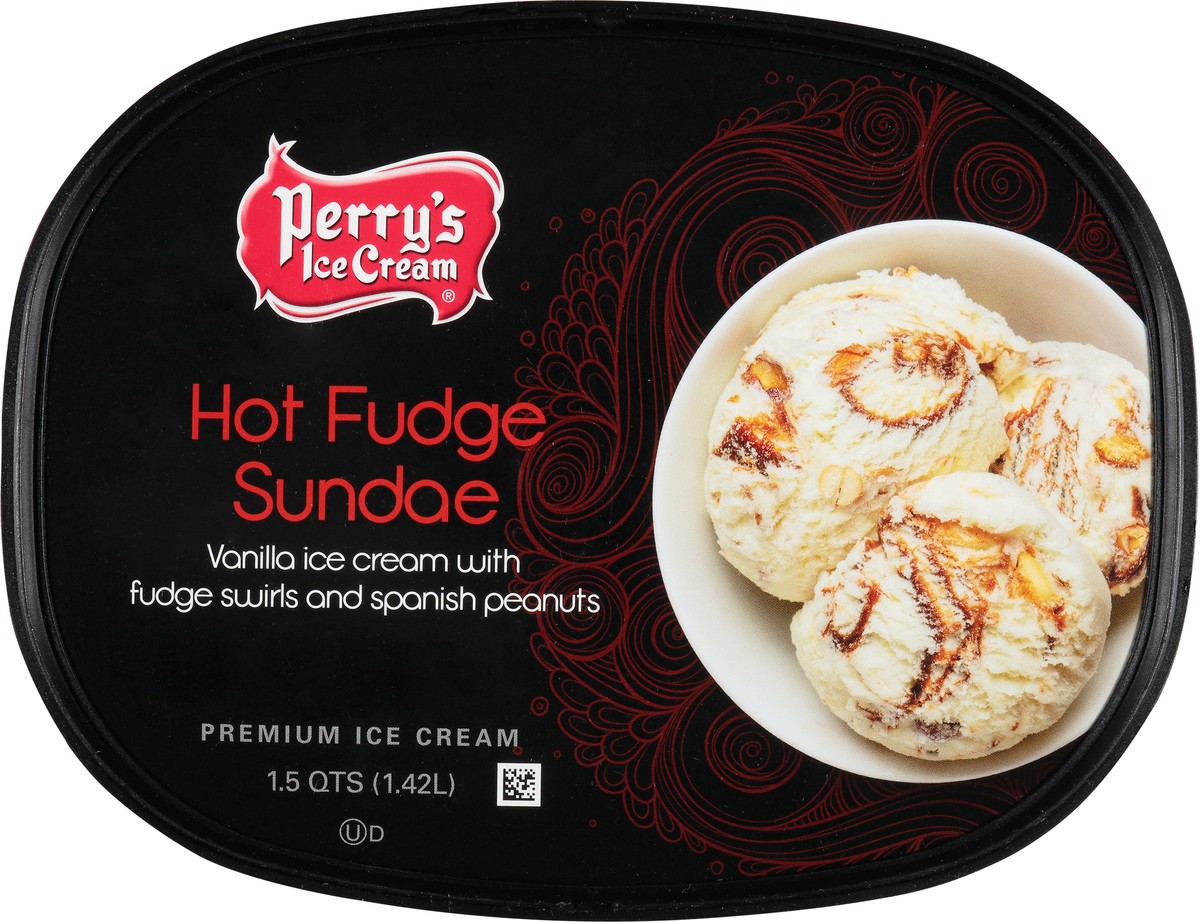 slide 7 of 14, Perry's Ice Cream Premium Hot Fudge Sundae Ice Cream 1.5 qt, 1.5 qt