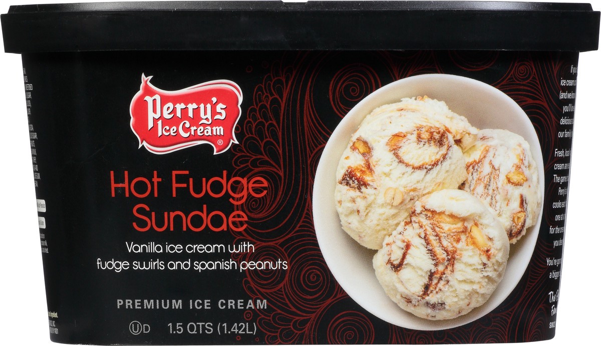 slide 6 of 14, Perry's Ice Cream Premium Hot Fudge Sundae Ice Cream 1.5 qt, 1.5 qt