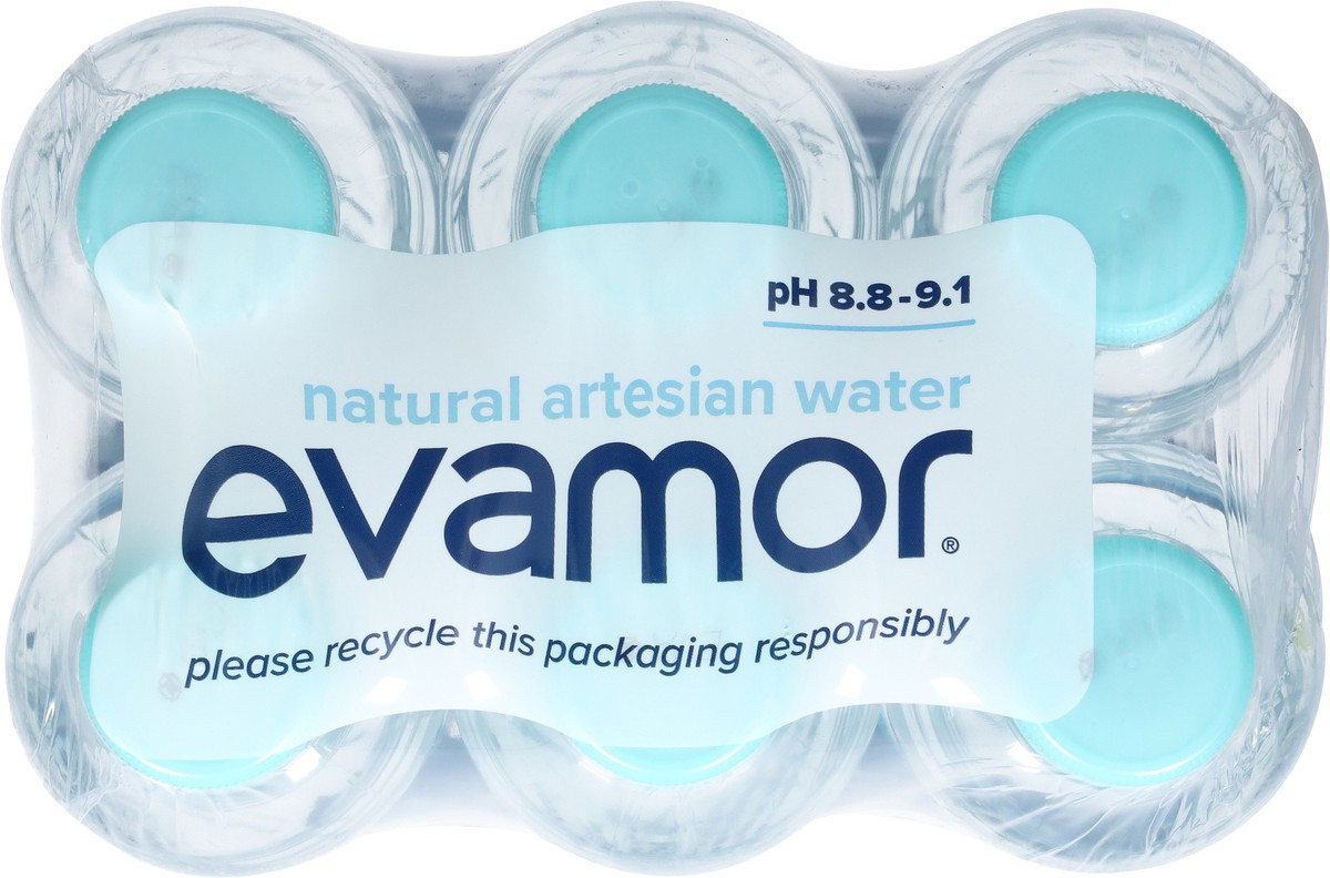 slide 9 of 9, evamor Natural Artesian Water - 6 ct, 6 ct