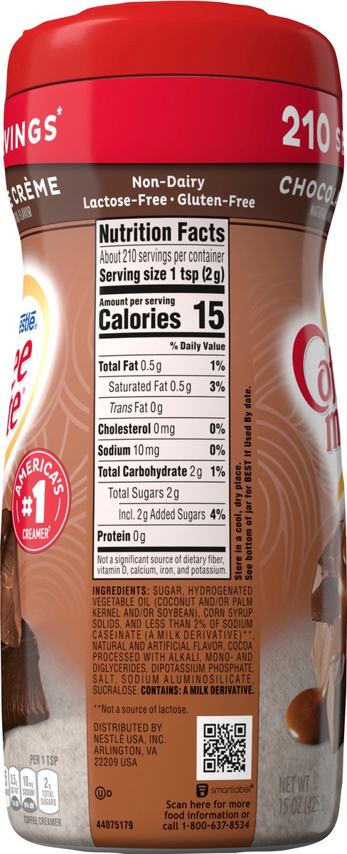 slide 3 of 8, Coffee mate Nestle Coffee mate Chocolate Creme Powder Coffee Creamer, 15 oz