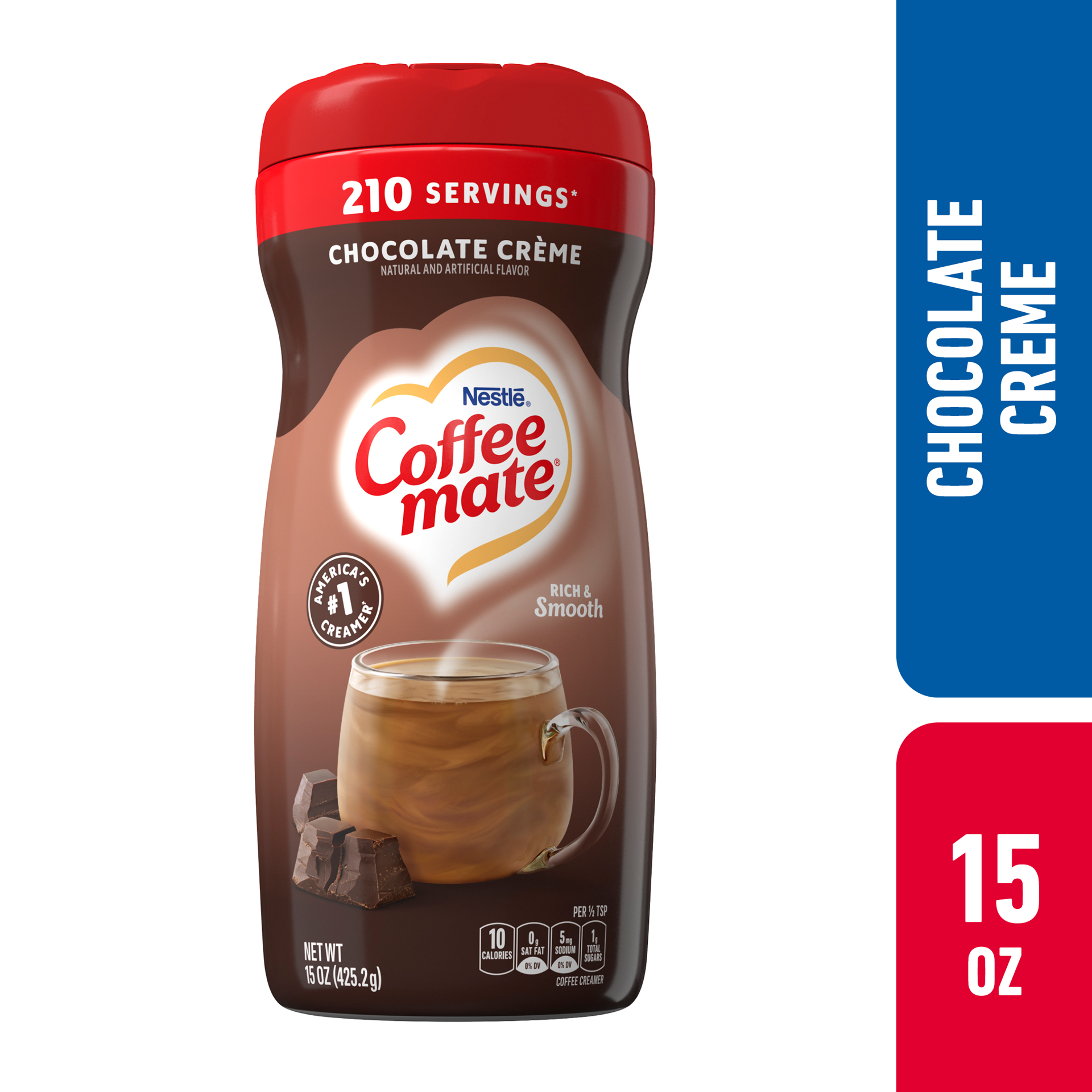 slide 1 of 8, Coffee mate Nestle Coffee mate Chocolate Creme Powder Coffee Creamer, 15 oz