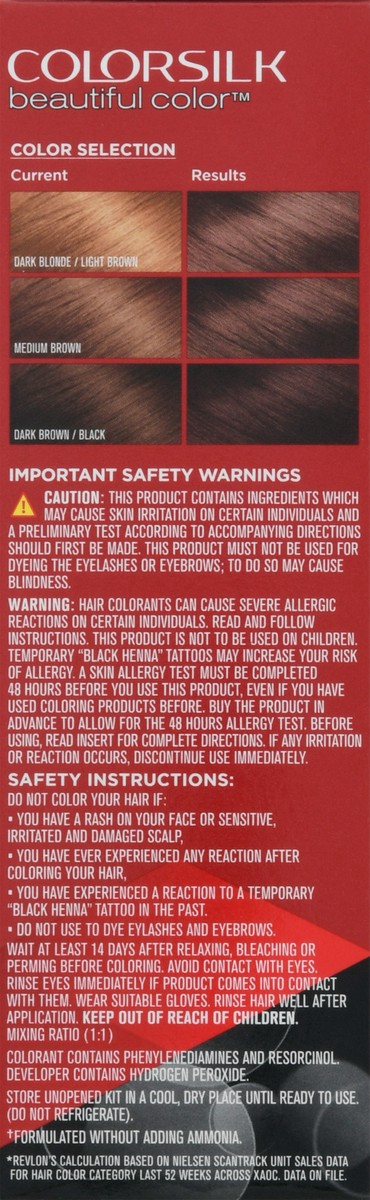 slide 3 of 9, Revlon Colorsilk 47 Medium Rich Brown Vegan Keratin Permanent Hair Color 1 Each, 1 ct