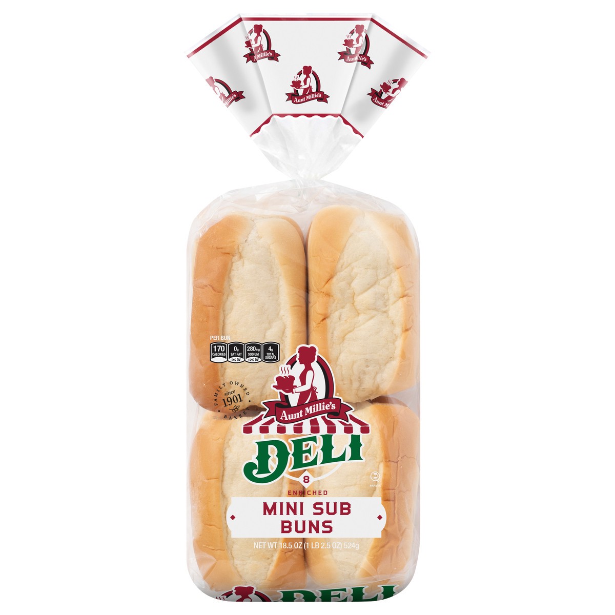 slide 1 of 9, Aunt Millie's Deli Mini Sub Buns 8 ct, 8 ct