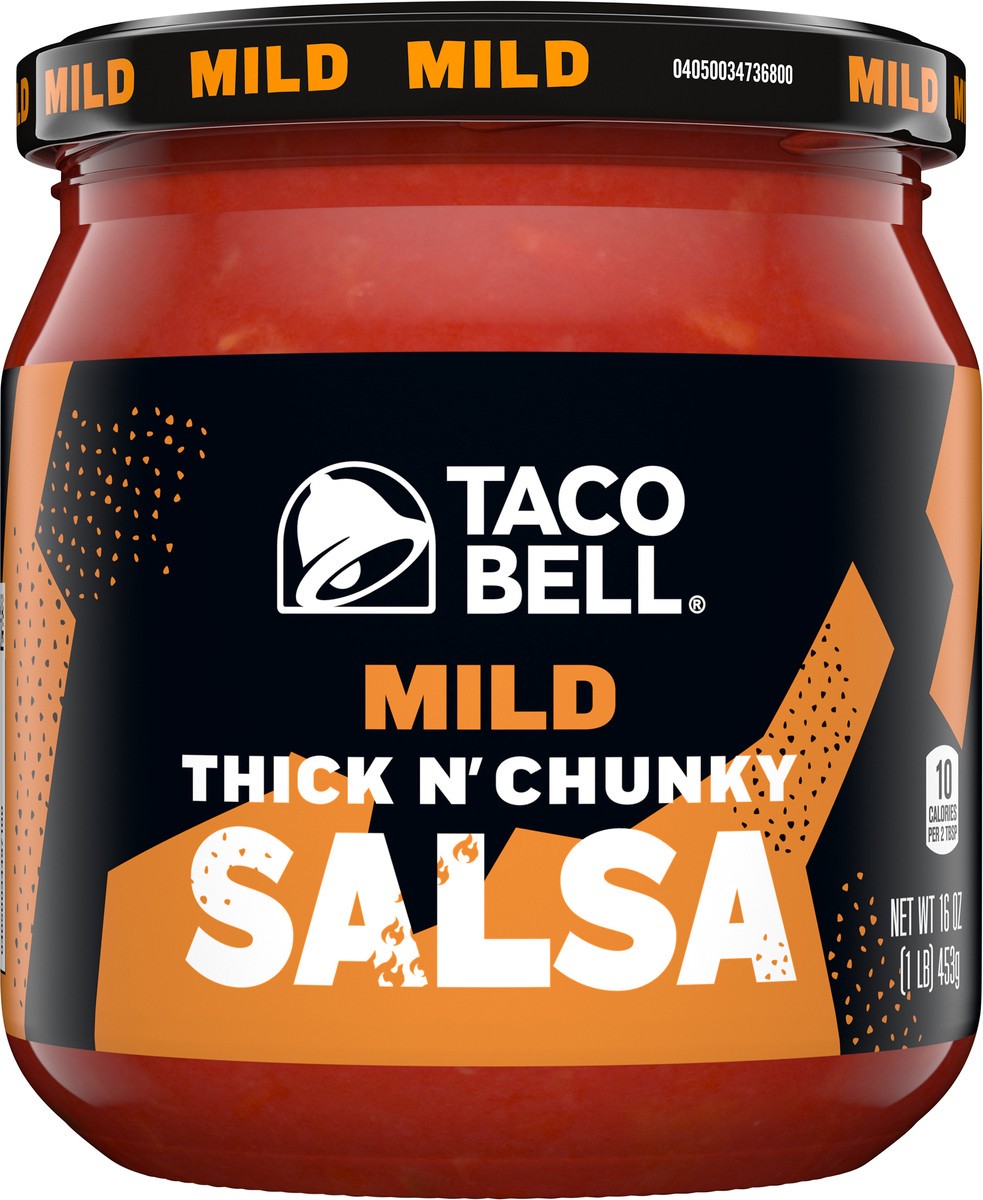 slide 1 of 11, Taco Bell Mild Thick n' Chunky Salsa 16 oz, 16 oz