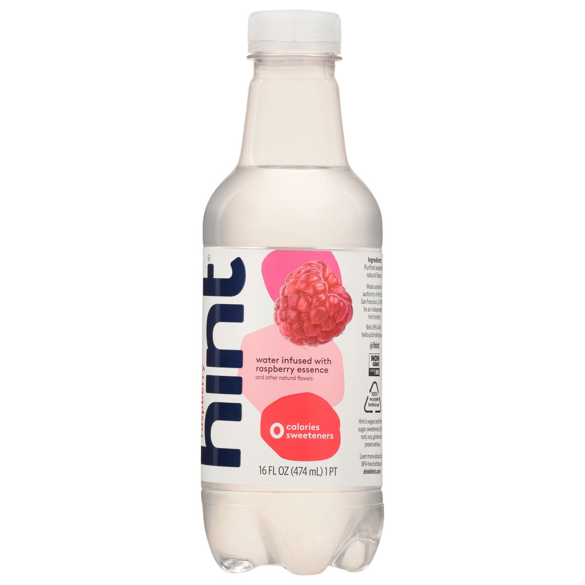 slide 6 of 14, hint Raspberry Flavored Water - 16 fl oz Bottle, 16 fl oz