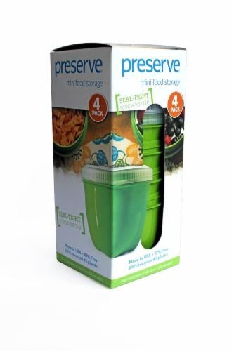 slide 2 of 2, Preserve Mini Food Storage 4 Pack Apple Green, 4 ct