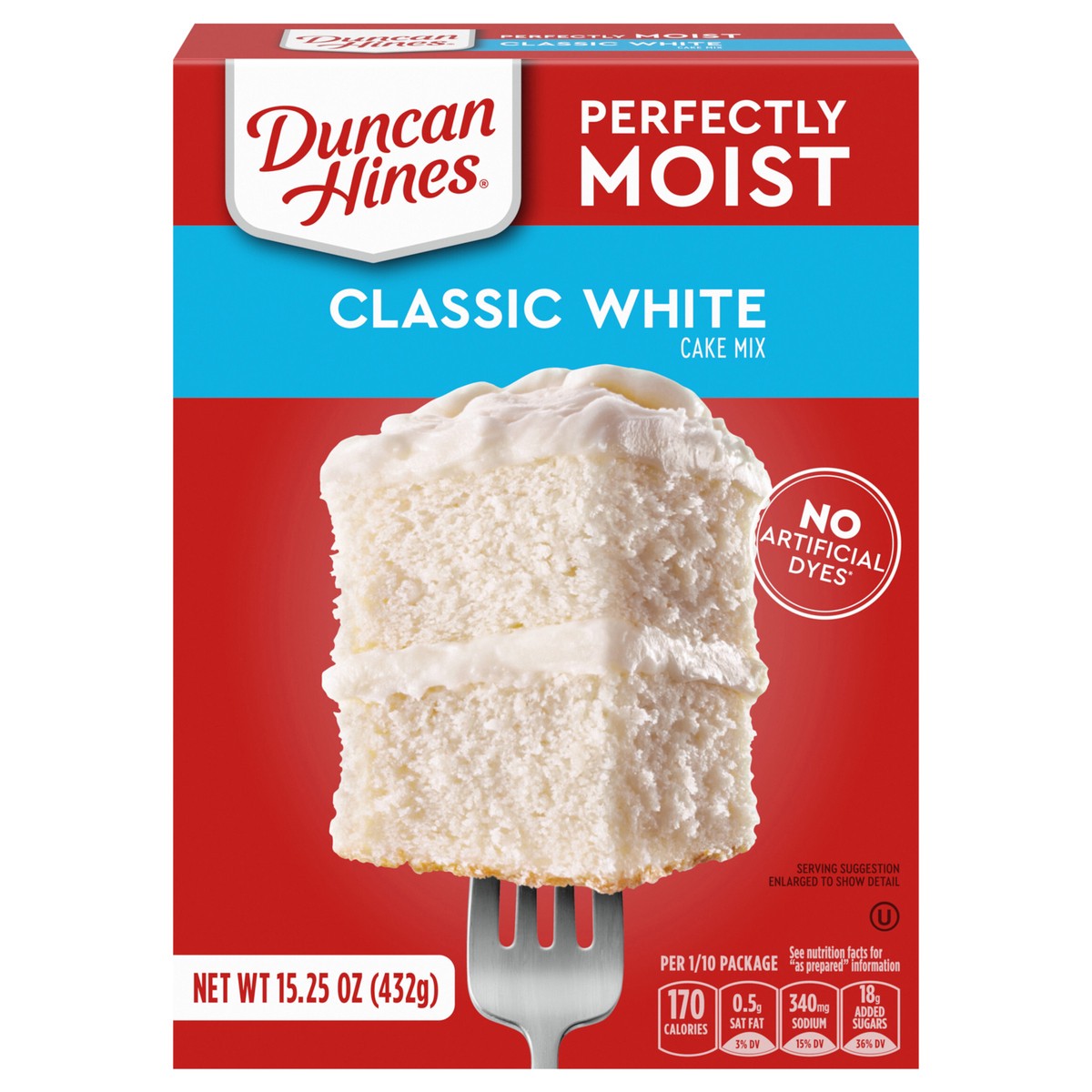 slide 1 of 14, Duncan Hines Perfectly Moist Classic White Cake Mix, 15.25 oz., 15.25 oz