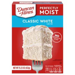 Duncan Hines Perfectly Moist Classic White Cake Mix, 15.25 oz.