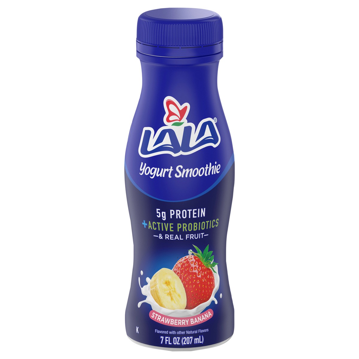 slide 1 of 16, LALA Strawberry Banana Yogurt Smoothie 7 oz , 7 fl oz