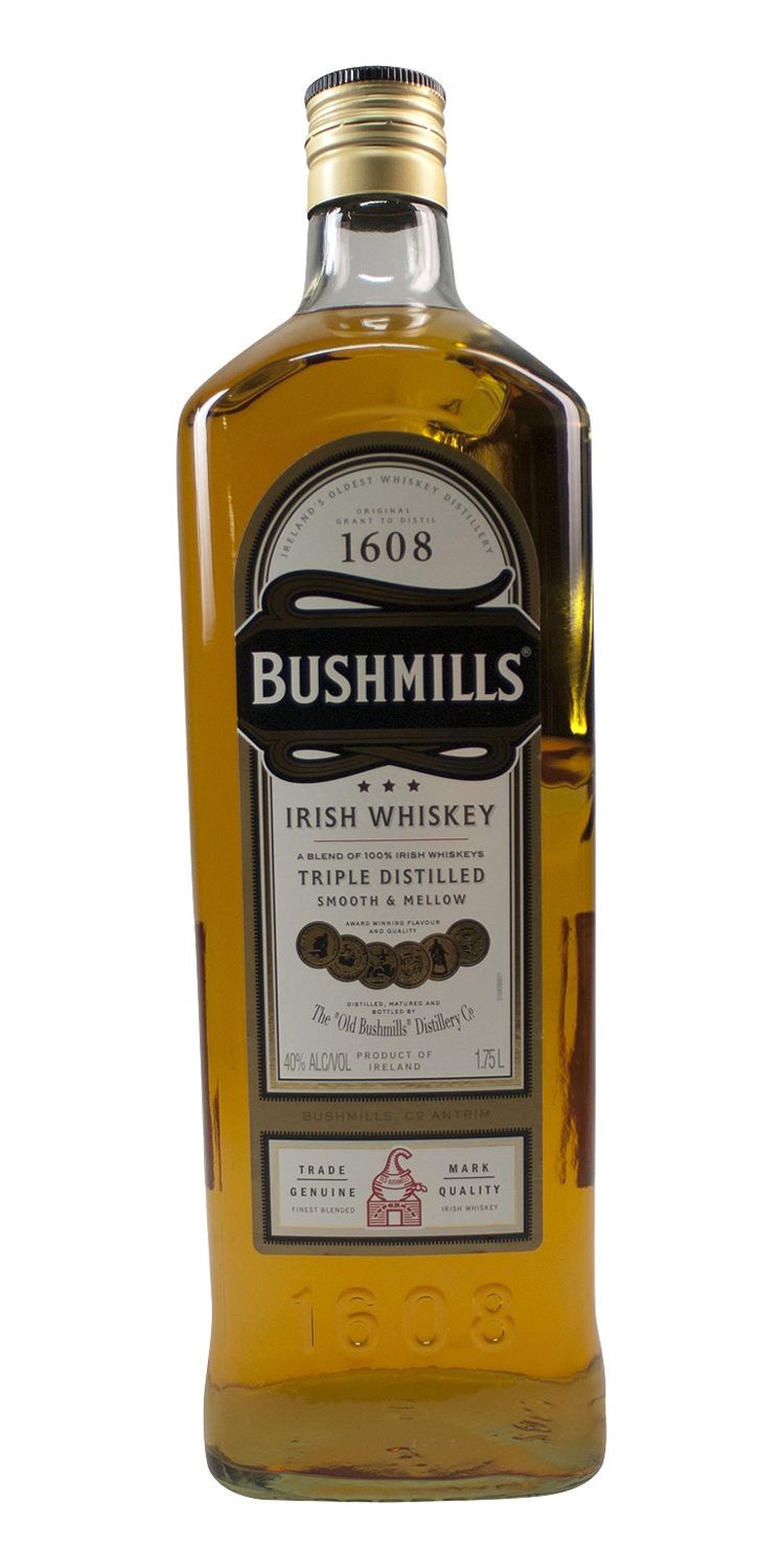 slide 1 of 1, Bushmills Irish Malt Whiskey, 1.75 liter