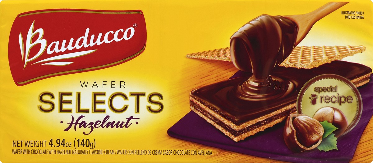 slide 4 of 4, Bauducco Hazelnut Chocolate Wafer, 4.94 oz