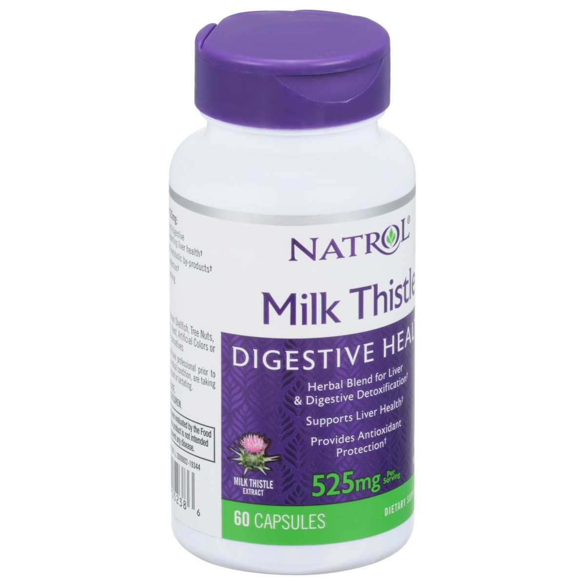 slide 11 of 14, Natrol, Milk Thistle Advantage Veggie Capsules, Dietary Supplement, Supports Digestive Health, 525 mg, 60 Count, 60 ct; 525 mg