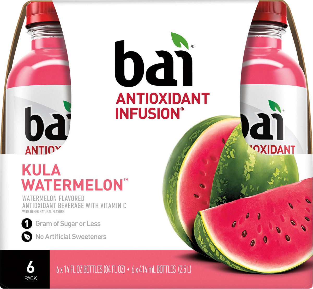 slide 5 of 7, Bai Watermelon Kula, 6/14 oz