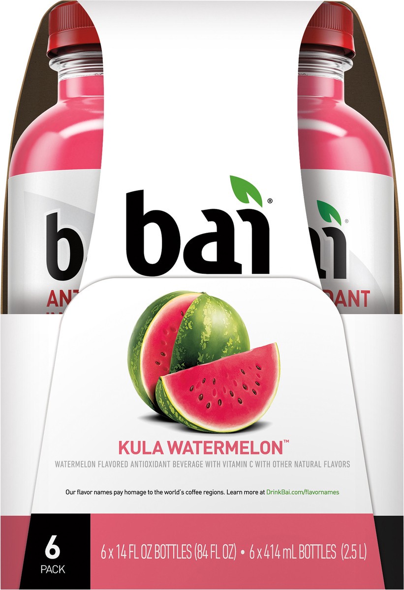 slide 7 of 7, Bai Watermelon Kula, 6/14 oz