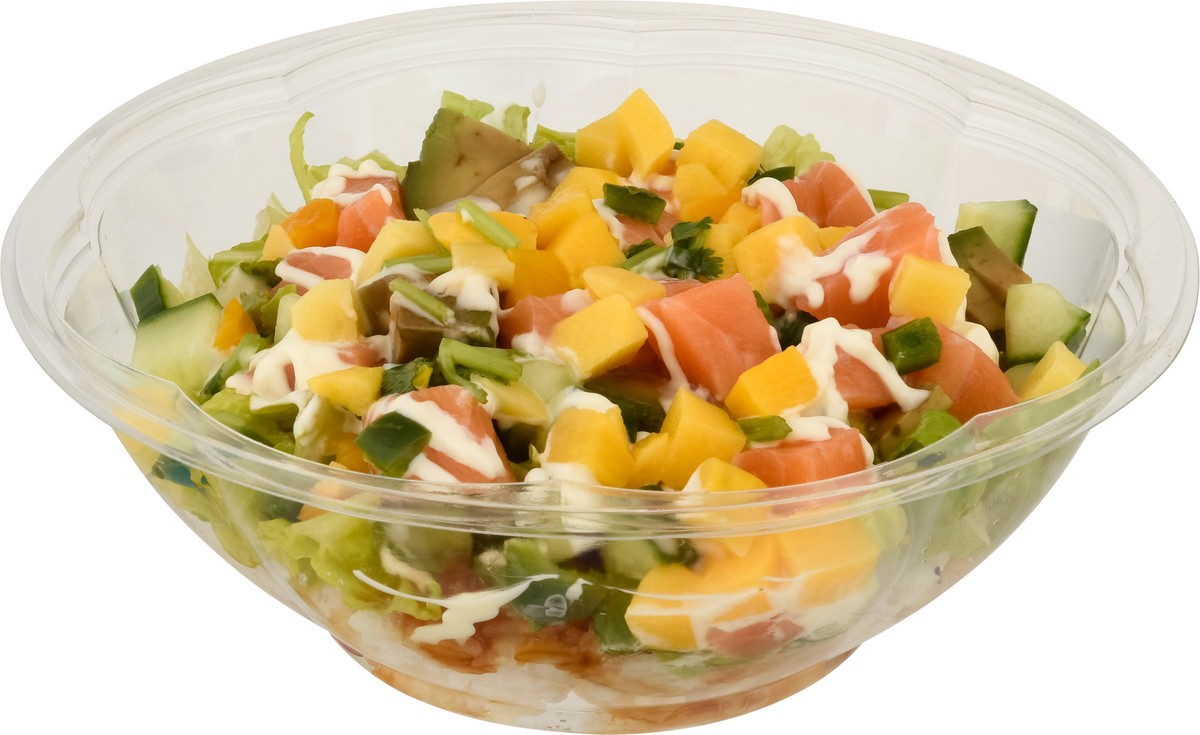 slide 3 of 10, Hissho Sushi Chili Lime Mango Salmon Bowl 11.6 oz, 11.6 oz
