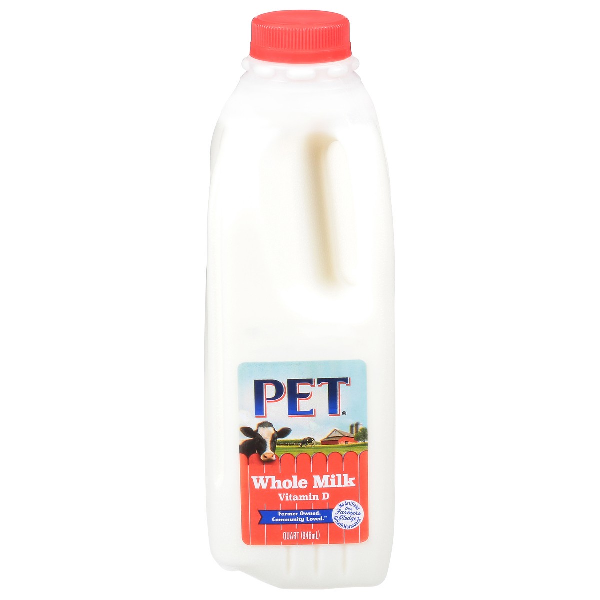 slide 1 of 13, PET Dairy Dairy Whole Milk with Vitamin D, Whole Milk Quart - 1 Jug, 1 qt