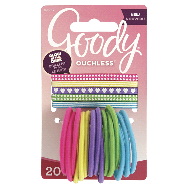 slide 1 of 1, Goody Braided Elastics, 20 ct