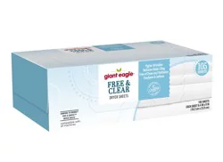 Giant Eagle Dryer Sheets, Free & Clear