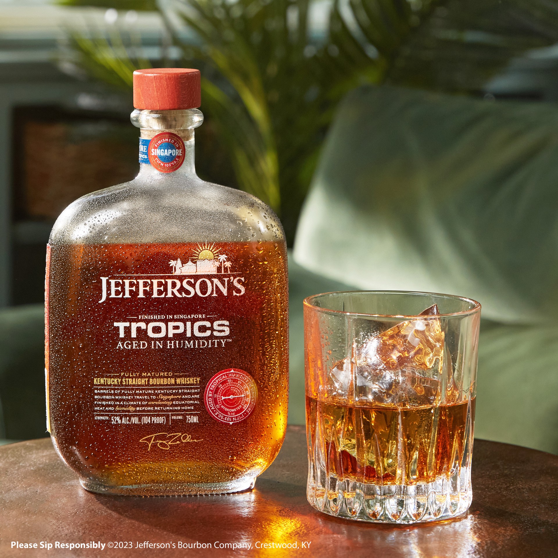 slide 4 of 10, Jeffersons Jefferson's Tropics Singapore Straight Kentucky Bourbon Whiskey, 750 mL Bottle, 52% ABV, 750 ml
